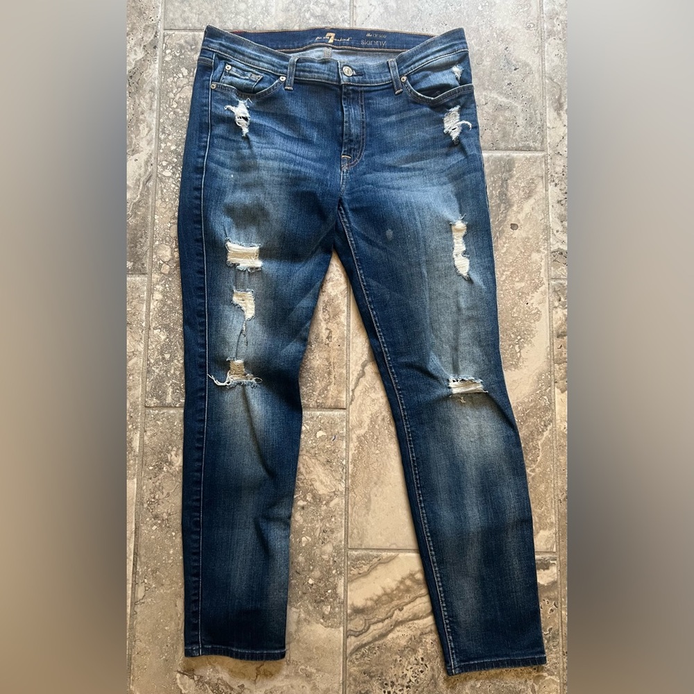 7 For All Mankind The Ankle Skinny Jeans